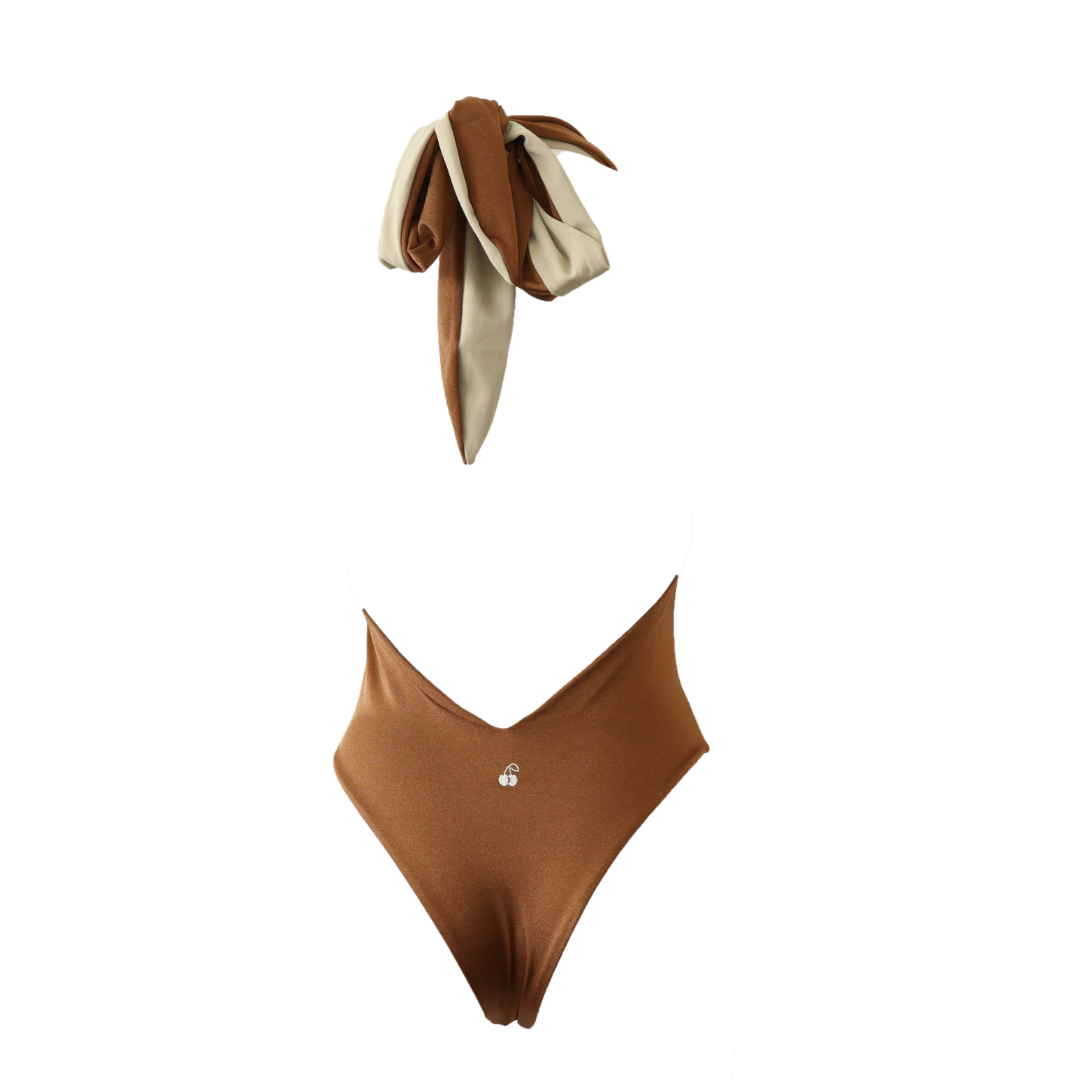Maillot une pièce réversible Luz, coloris Izar & Duna : packshot à plat, vue verso – PINUA