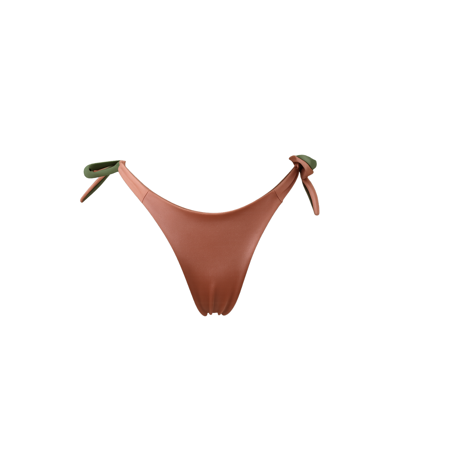 Tanga réversible Pignada, coloris Arrosa & Baso : packshot à plat, détail matière – PINUA