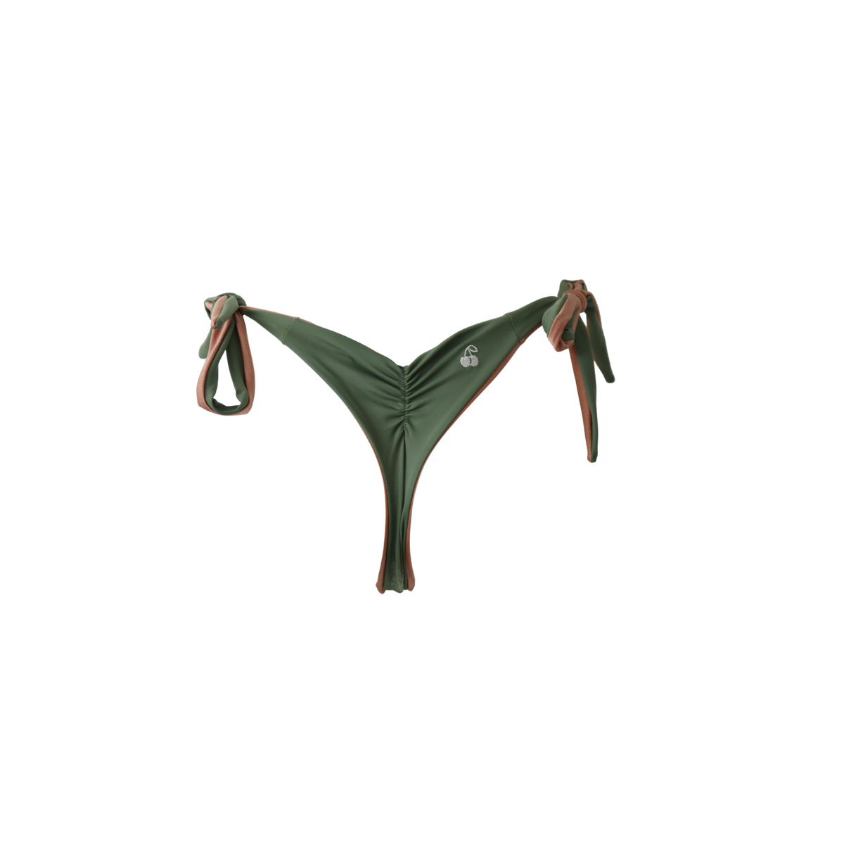 Tanga réversible Pignada, coloris Arrosa & Baso : packshot à plat, vue alternative – PINUA