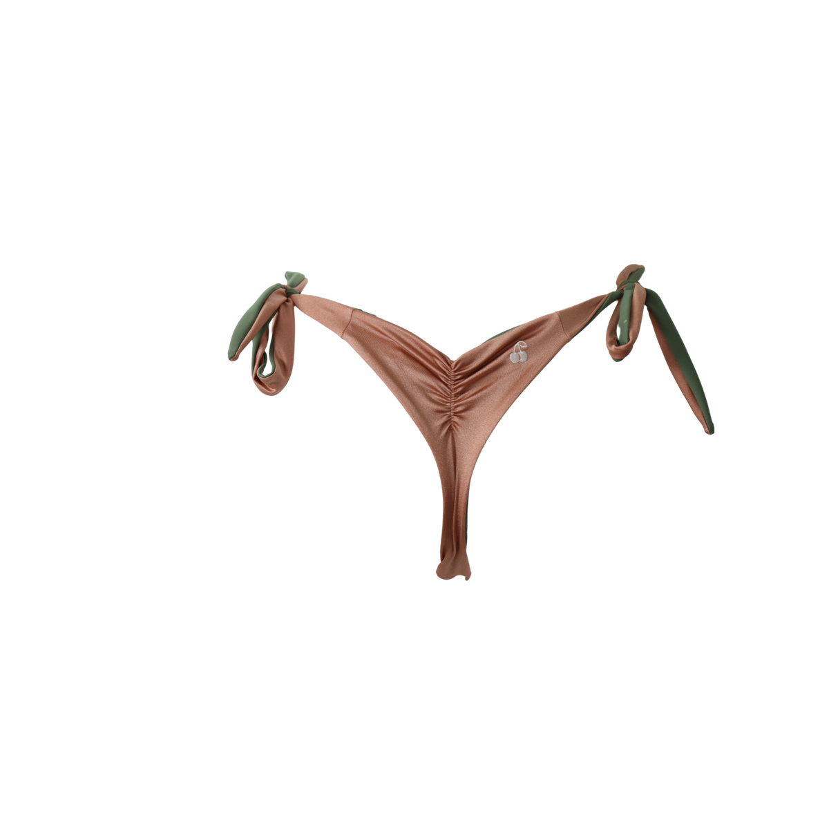 Tanga réversible Pignada, coloris Arrosa & Baso : packshot à plat, vue verso – PINUA