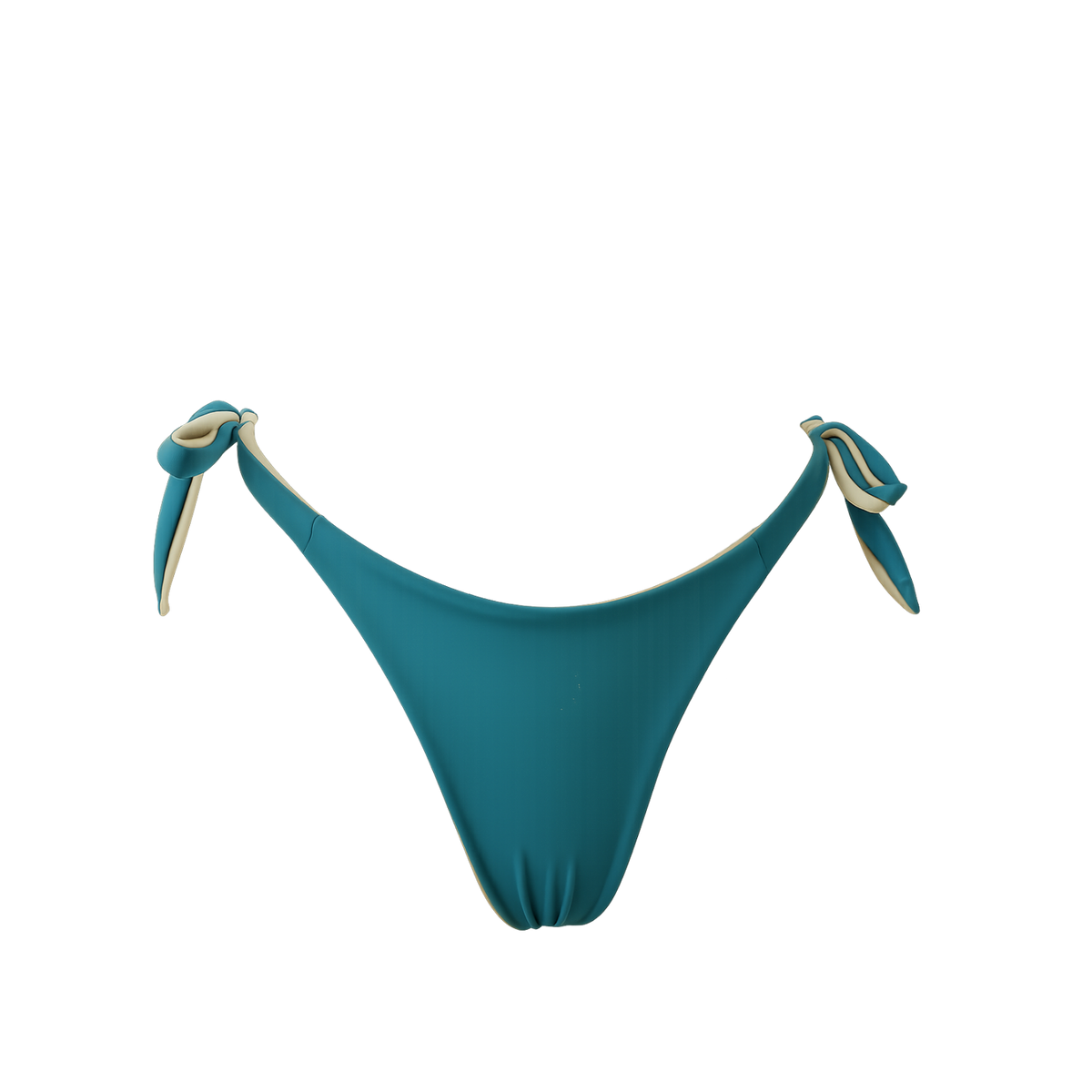 Tanga réversible Pignada, coloris Argi & Zeru : packshot à plat, vue verso – PINUA